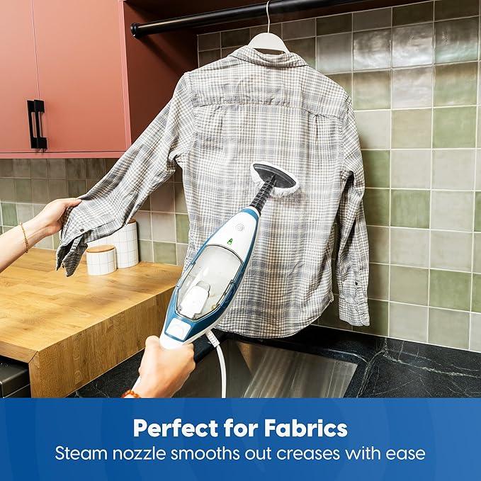 Vacmaster SMF1501 2-in-1 Steam Mop for Floor Cleaning with Detachable Handheld Steamer, Quick-Heating & Lightweight for Hard Floors, Carpets, Tiles and Upholstery - NeatNest