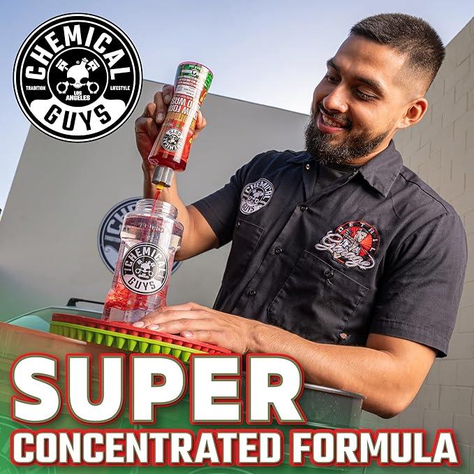 Chemical Guys CWS20816 Watermelon Snow Foam Car Wash Soap, (Works with Foam Cannons or Bucket Washes) Safe for Cars, Trucks, Motorcycles, RVs & More, 16 fl oz, Watermelon Scent - NeatNest