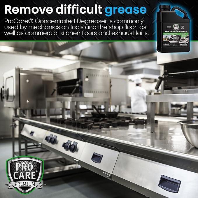 Procare - Degreaser Concentrate - Tool, Shop Floor, Engine & Commercial Kitchen Cleaner - Cleaning Supplies - Degreaser - Made in the USA (1 Gallon) - NeatNest