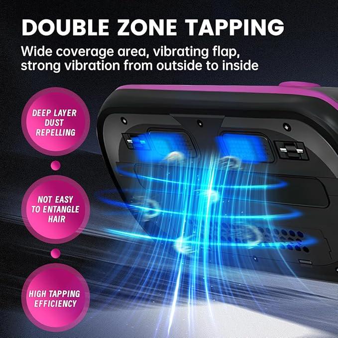 PATO Mattress Vacuum Cleaner, Wireless Handheld Bed Vacuum Cleaner with UV-C Light, HEPA Filter and Ultrasonic Vibration, 12KPa, Suitable for Beds, Sofas, Car Seats, Carpets (Purple) - NeatNest