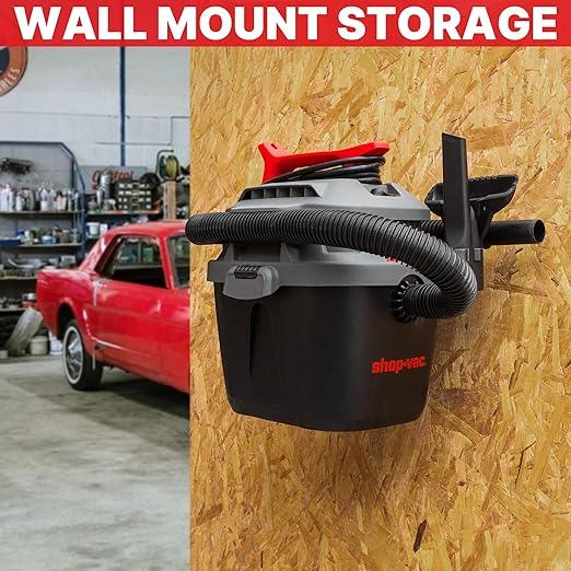 Shop-Vac 2.5 Gallon 2.0 Peak HP Wet Dry Vacuum with Blower, Wall-Mounted Portable Shopvac with 10 Feet Cord, 1.25 Inch x 4 Feet Hose, Small Vacuum Cleaner Ideal for Garage, Workshop & Home, 5430095 - NeatNest