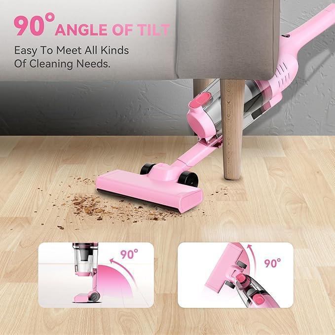 Vazone R6X Corded Stick Vacuum Cleaners for Home, 20Kpa Powerful Suction Stick Vacuum with 16Ft Cord, 2 in 1 Lightweight Handheld Vacuum Cleaner for Hardwood Floor Pet Hair - NeatNest