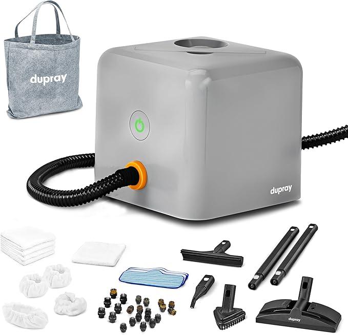 Dupray Neat Plus Steam Cleaner with 40-piece Accessory Kit - Powerful multi-purpose steamer designed for deep cleaning floors, upholstery, grout, and more. *Kills 99.9% of Bacteria & Viruses - NeatNest