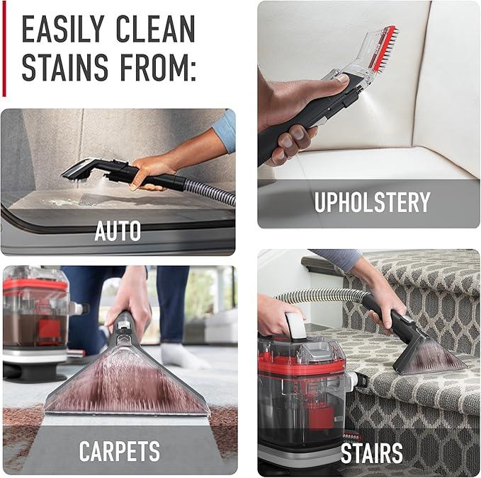 Hoover CleanSlate Plus Portable Carpet + Upholstery Spot Cleaner Machine, Powerful Suction with Versatile Tools, Pet Stain Remover, Car and Auto Detailer, Pair with Hoover Carpet Cleaner Solution - NeatNest