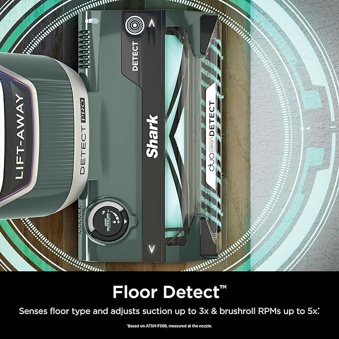 Shark Detect Pro Lift-Away ADV Bagless Upright Vacuum with DuoClean Detect, HEPA Filter, Anti-Allergen, Powerful Suction, and Odor Neutralizer Technology, Evergreen, LA802 - NeatNest