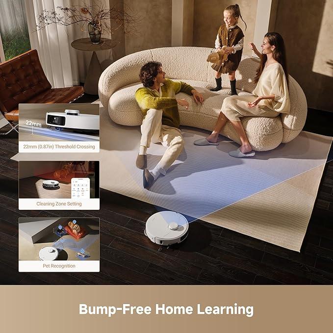 Mova P50 Pro Ultra Robot Vacuum and Mop, 19,000Pa Suction with Anti-Tangle Brush, Removable & Liftable Mop for Carpet & Floor, 167℉ Mop & Washboard Self Drying & Cleaning, Auto Empty & Refill - NeatNest