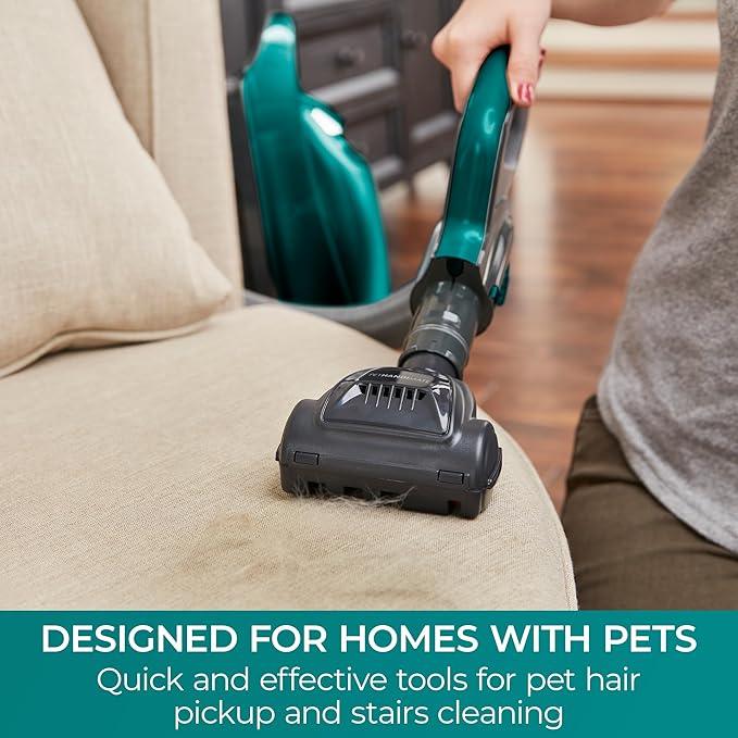 Kenmore Intuition Bagged Upright Vacuum Lift-Up Carpet Cleaner 2-Motor Power Suction with HEPA Filter, 3-in-1 Combination Tool, HandiMate for Floor, Pet Hair, 14pounds, Green - NeatNest