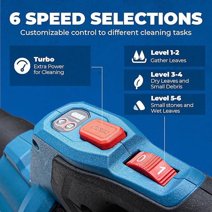 Dong Cheng Brushless Cordless Leaf Blower, 40V Battery Powered Blower with 2 * 4.0Ah Batteries & Charger, 650 CFM High-Efficiency Blower for Sidewalks, Driveways, Town Care, Blowing Leaves and Snow - NeatNest