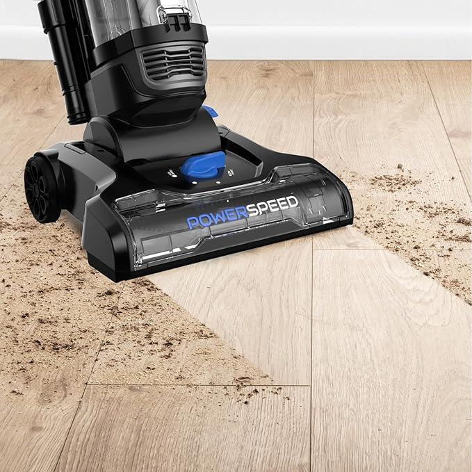Eureka PowerSpeed Lightweight Upright Vacuum Cleaner for Carpet and Hard Floor, Powerful Bagless Upright Vacuum Cleaner for Home Pets, NEU181A, Blue - NeatNest