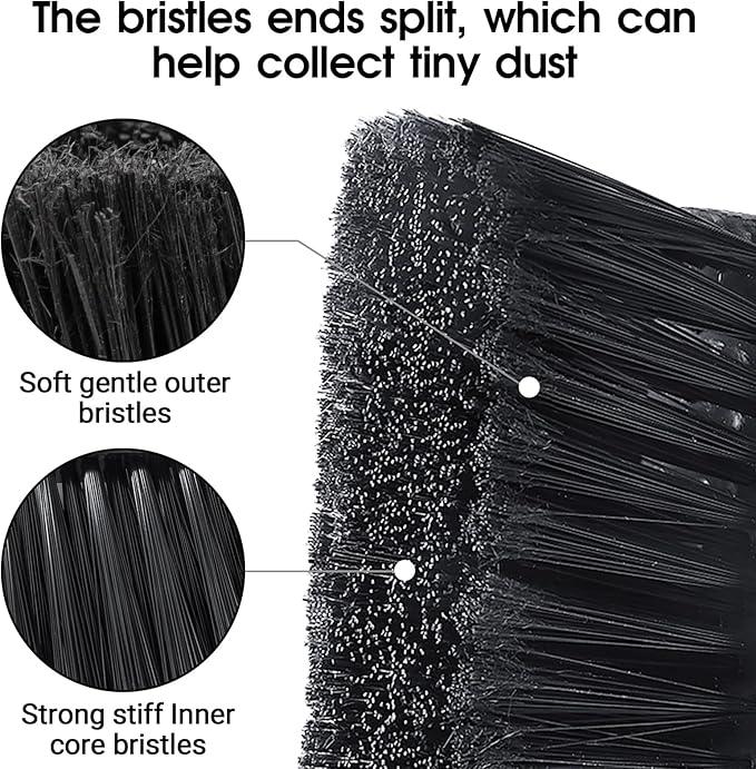 Push Broom Outdoor Heavy Duty,Masthome 24" Push Broom with Stiff Bristles,Heavy Duty Garden Broom,Outdoor Stiff Sweeping Broom for Garage Yard Patio Deck Concrete Wood Stone Floors Scrub and Cleaning - NeatNest