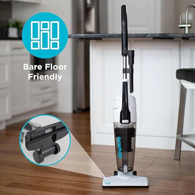 Simplicity Vacuums Corded Stick Vacuum Cleaner - Bagless, Two Speeds, HEPA Filter, Ideal for Hardwood & Tile, S60 Spiffy - NeatNest