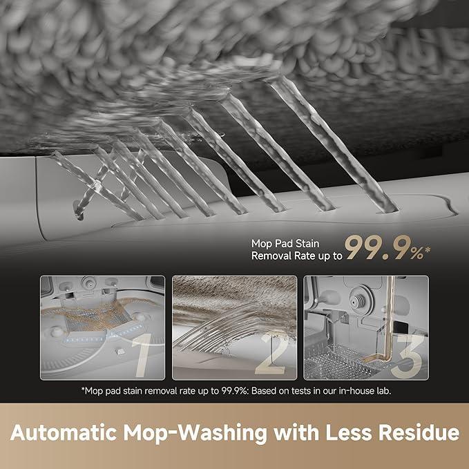 DREAME X50 Ultra White Robot Vacuum and Mop with Auto-Empty and Mop Self-Cleaning, 20,000Pa Suction, Obstacle Avoidance and 360° Navigation, Corner to Edge Deep Cleaning, Detangling Brush - NeatNest