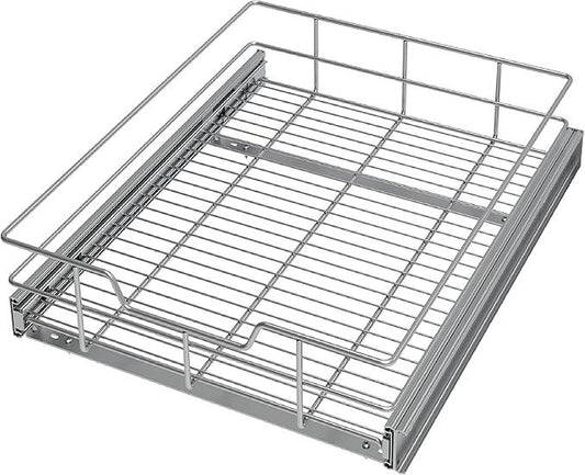 Pull Out Cabinet Organizer 17" W X 22" D, Slide Out Drawers For Kitchen Organizers and Storage, Pull Out Drawers For Cabinets Capacity Heavy Duty Caddy, Cabinet Shelves Chrome-Plated, Bathroom Pantry - NeatNest