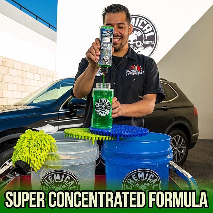 Chemical Guys Car Wash Soap for Foam Cannon or Bucket, Honeydew Snow Foam Car Wash Soap for Trucks, Motorcycles, RVs & More, Super Suds, Honeydew Scent - 64 oz (Half Gallon) - NeatNest