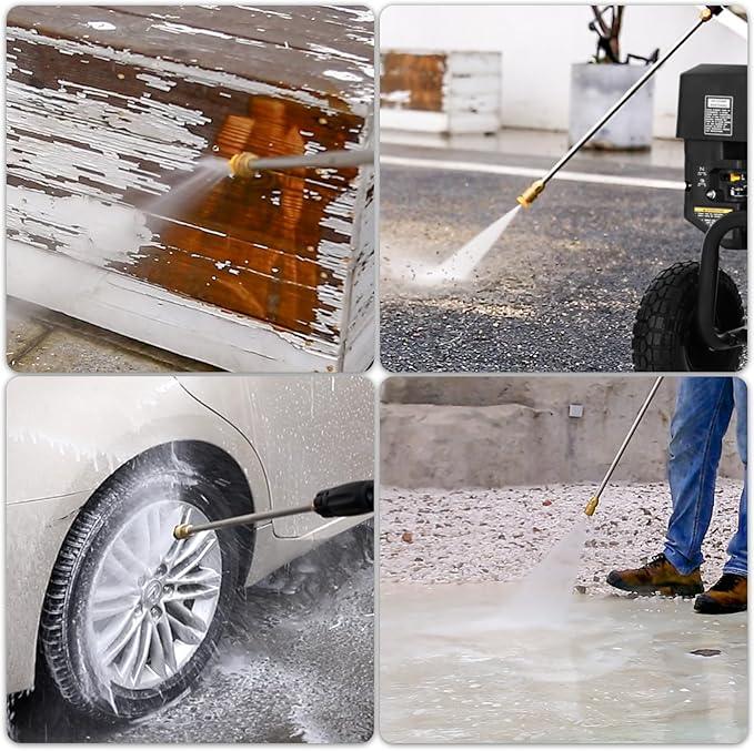 BILT HARD 4000 PSI 4.0 GPM GAS Pressure Washer, 302cc Engine, Gas Power Washer with Triplex Pump, Spray Gun and Wand, Built-In Soap Tank, 5 QC Nozzle Tips, 50 Ft Hose with 3/8" Quick Connect, 49-State - NeatNest