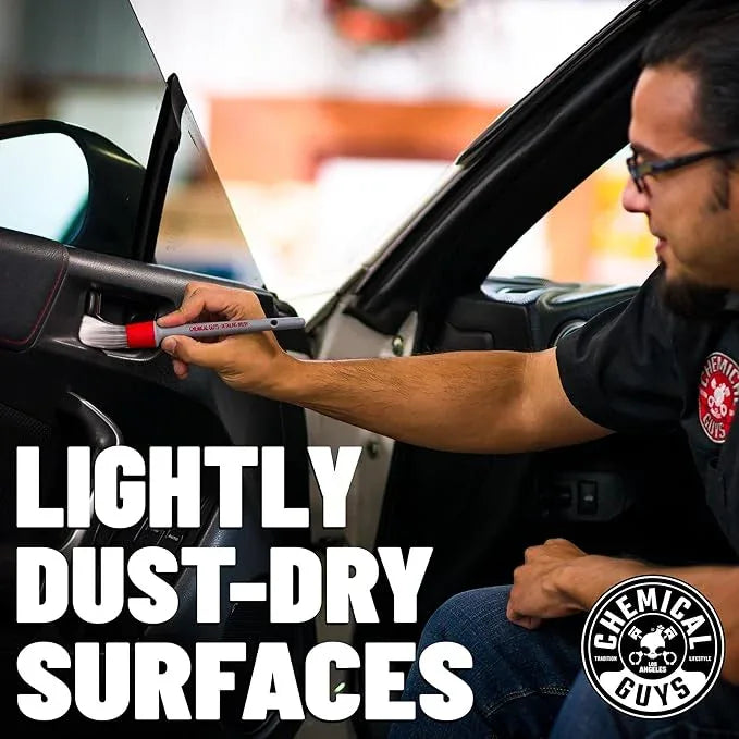 Chemical Guys Car Cleaning Kit Interior 8-Piece - Total Interior Cleaner, Sticky Icky Green Apple & Strawberry Detailing Gel, 3 Detailing Brushes, 3 Towels, Safe for Cars, Trucks, SUVs & More - NeatNest