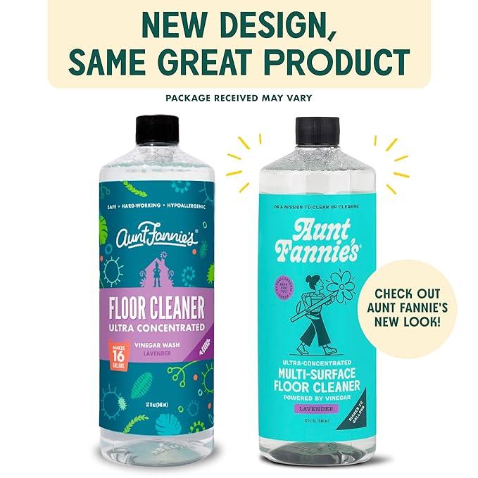 Aunt Fannie's Bundle: Floor Cleaner Vinegar Wash, Lavender + Carpet Refresher, Lavender - NeatNest