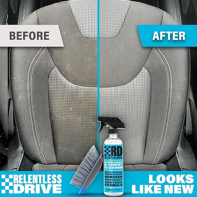 Car Interior Carpet & Upholstery Seat Cleaner — Safe for All Cars — for Carpets, Seats, Floor Mats, Home, Office & More — 16oz Cleaner Kit - NeatNest