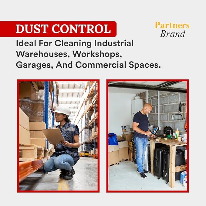 Partners Brand Gritless Floor Sweeping Compound - 50 LB. Bag | Commercial Grade, Sand-free Formula for Use on Finished Floors & Dust Control - NeatNest