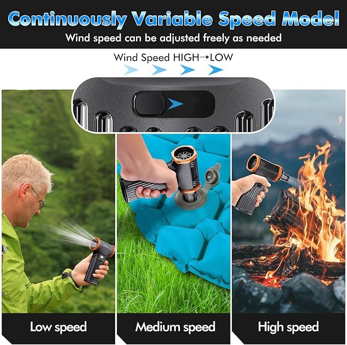150000RPM Electric Air Duster: Continuously Variable Speed Powerful Air Blower for Computers PC Cleaning - 8000mAh Portable Turbo Fan for Home Car Office - College Back to School Gifts - NeatNest