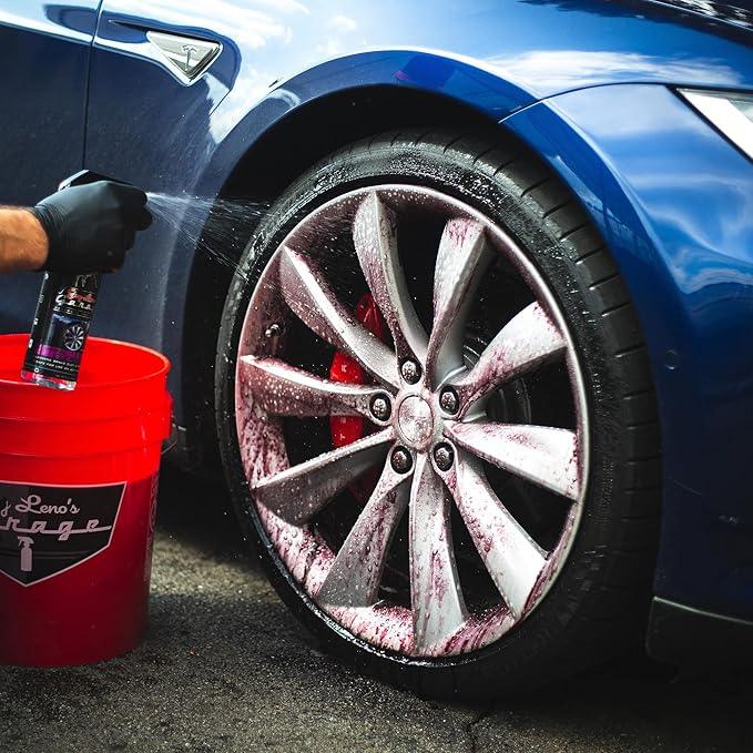 Jay Leno's Garage Car Wash Kit with Bucket – Auto Detailing Kit for Interior and Exterior, Car Cleaning Supplies Set with Wash Mitt, Tire Shine, Wheel Cleaner, Car Wax, Microfiber Towels, Car Wash Kit - NeatNest