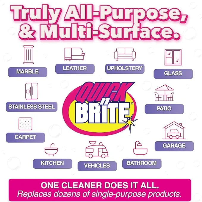 Quick 'n Brite All Purpose Cleaning Paste, True All Purpose Cleaner, Concentrated, 12 oz - NeatNest