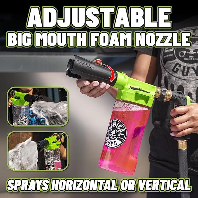 Chemical Guys 10-Piece Arsenal Builder Car Wash Kit with Foam Gun, Bucket, and 3 - 16 fl oz Car Care Products & Chemicals - Works with Garden Hose for Trucks, SUVs, Motorcycles, and More - NeatNest