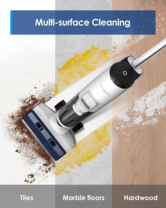 Tineco iFLOOR 5 Breeze Complete Wet Dry Vacuum Cordless Floor Washer, One-Step Cleaning for Hard Floors, Edge Clean, Auto Self-Cleaning, Lightweight & Cordless Design - NeatNest