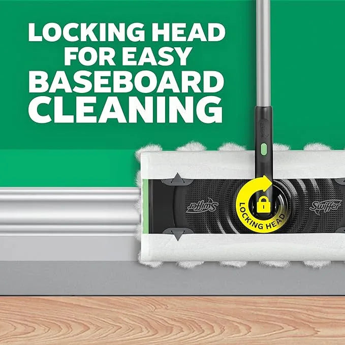 Swiffer Sweep & Mop Deluxe 2-in-1 Floor Mopping and Sweeping Kit, Multi-Surface Kit for Floor Cleaning, Includes 1 Sweeper Device, 5 Heavy Duty Dry Sweeping Cloths, 6 Heavy Duty Wet Mopping Cloths - NeatNest