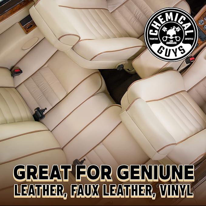 Chemical Guys SPI_208 Colorless and Odorless Leather Cleaner for Car Interiors, Furniture, Apparel, Boots, and More (Works on Natural, Synthetic, Pleather, Faux Leather and More), 128 fl oz (1 Gal) - NeatNest