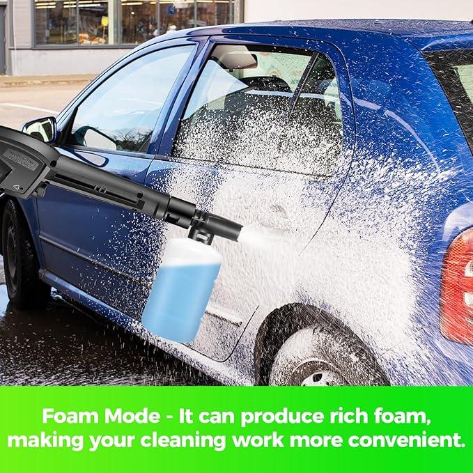 Pressure Washer 4800 PSI Power Washers Electric Powered with 33ft Pressure Hose, 4 Nozzle and Foam Cannon, Powerwashers for Home, Cars, Patio, Navy Blue - NeatNest