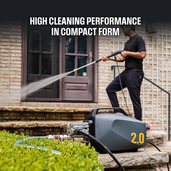 Active 2.0 Electric Pressure Washer – 2.0 GPM high Pressure Washer for DIY at Home car wash, Detailing and Other Cleaning transformations with 1800 Peak PSI - NeatNest