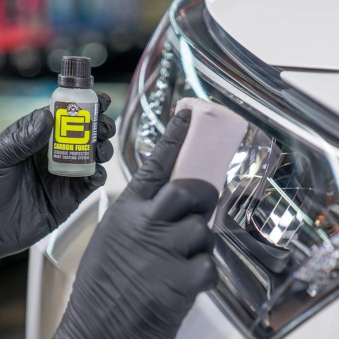 Chemical Guys Carbon Force Ceramic Protective Paint Coating System, Professional-Grade Protection, Gloss and Durability, Ceramic Coating Kit with 3 Microsuede Applicators, 1 fl oz - NeatNest