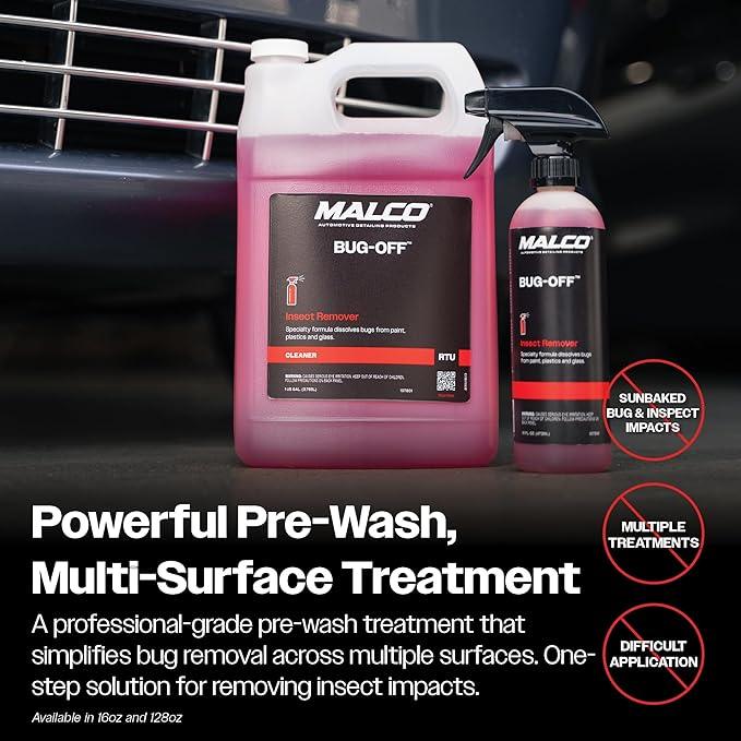 Malco Bug Off - Easy Removal from Auto Paint, Glass, Metal and Plastic Surfaces / 1 Gallon (107801) - NeatNest