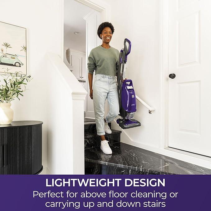 Kenmore BU4018 Intuition Bagged Upright Vacuum Lift-Up Carpet Cleaner 2-Motor Power Suction with HEPA Filter,3-in-1 Combination, Upholstery Tool for Hardwood Floor, Pet Hair, Purple - NeatNest