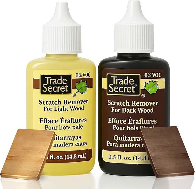 Trade Secret Scratch Remover Mini Pro Set (2x 0.5 oz), Restore & Conceal Small Scratches on Dark & Light Wood Furniture and Flooring – Coconut Oil-Based Formula - NeatNest