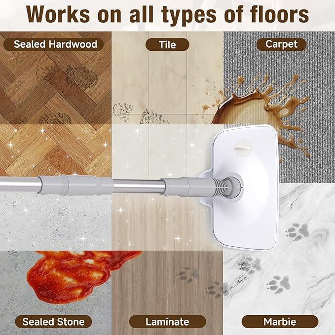 Steam Mop, 13-in-1 Powerful Handheld Steam Cleaner with 13 Accessories, 500ML Removable Tank, 23FT Power Cable, Detachable Steam Mops for Floor Cleaning, Tiles, Windows, Tile Grout, Carpets, Furniture - NeatNest