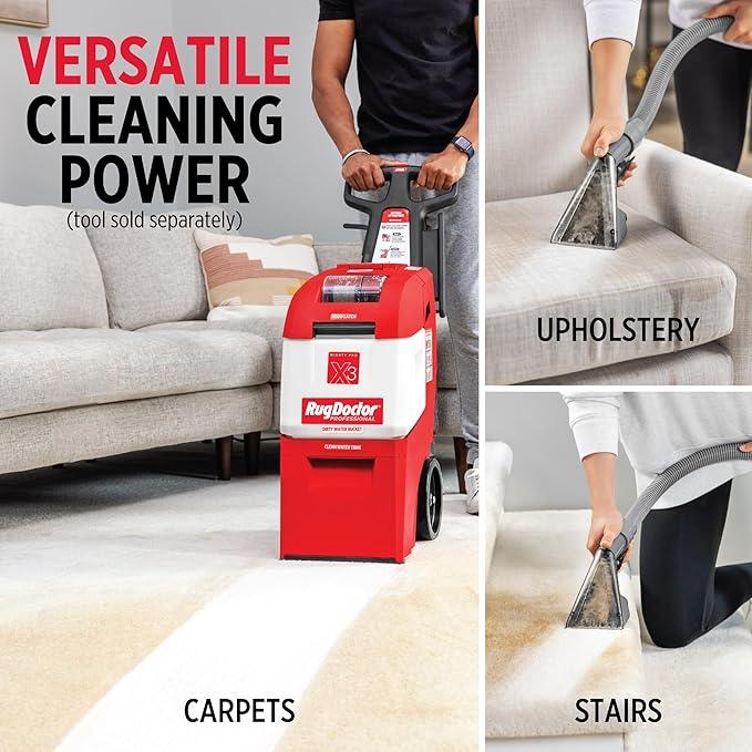 Rug Doctor X3 Commercial Carpet Cleaner - Pet Pro Pack, Includes Commercial Carpet Cleaning Machine, 48 oz. Pet Stain & Odor Carpet Cleaner and 22 oz. Urine Eliminator - NeatNest