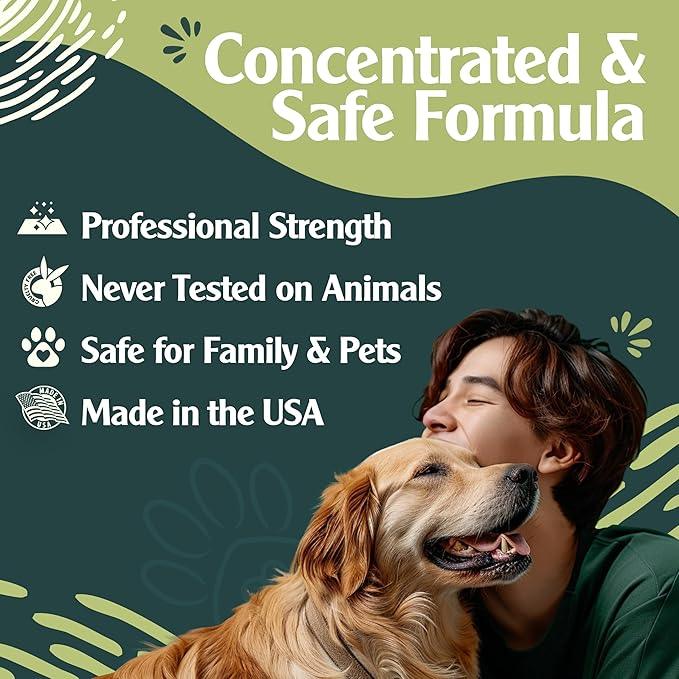 Sprinkle & Sweep Pet Stain and Odor Remover - Super Concentrated Pet Odor Eliminator - No Scrubbing Dog & Cat Urine Enzyme Cleaner Destroyer - Carpet Cleaner for Multiple Surfaces (24 oz Pack of 2) - NeatNest