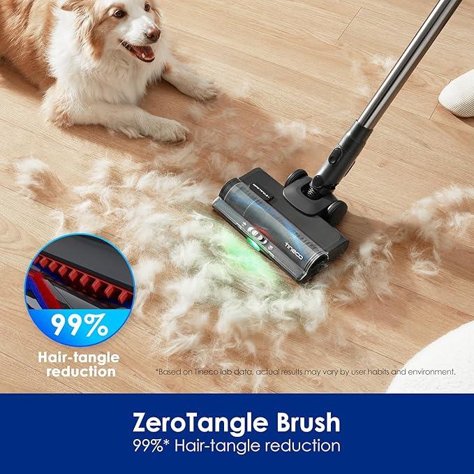 Tineco Pure ONE S50 Pro Cordless Stick Vacuum Cleaner, 200AW Powerful Suction, Zero Tangle Brush, 95Min Runtime, 180° Foldable Tube, 120° Green Light, Easily Tackles Large Debris Stick Vacuum - NeatNest