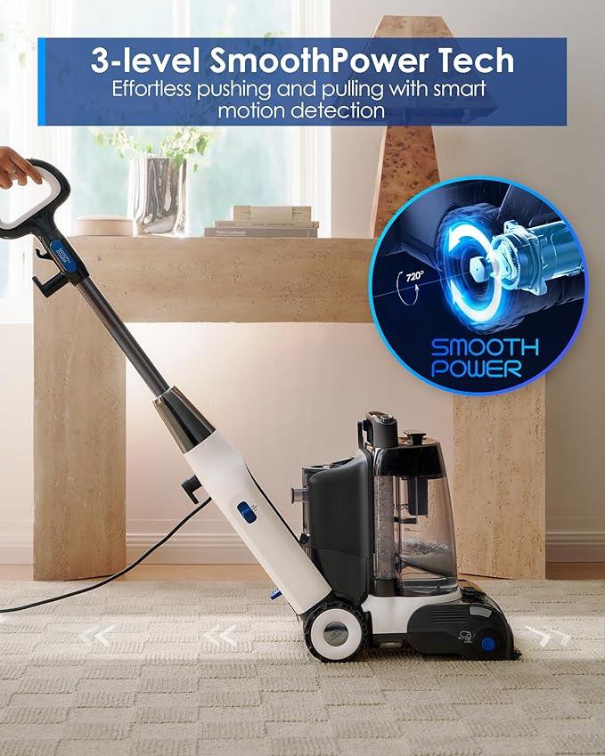 Tineco CARPET ONE Cruiser Smart Carpet Cleaner, Self-Cleaning and FlashDry, Deep Cleaning for Carpet and Upholstery 167℉ PowerDry 130W Powerful suction SmoothPower - NeatNest