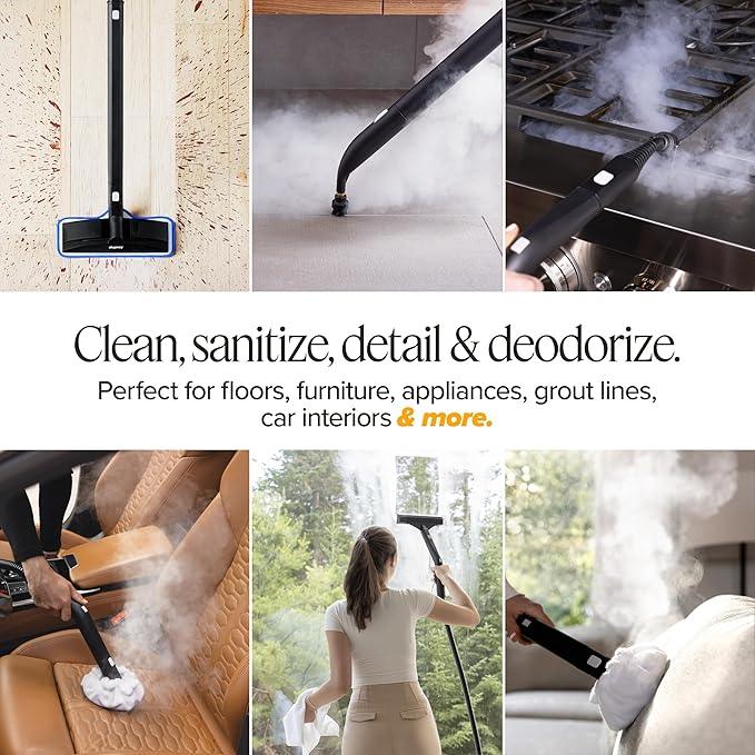 Dupray Neat Plus Steam Cleaner with 17-Piece Accessory Kit. A powerful multi-purpose steamer designed for deep cleaning floors, upholstery, grout, and more. *Kills 99.9% of Bacteria & Viruses - NeatNest