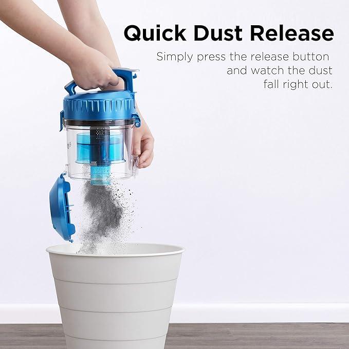 Eureka WhirlWind Bagless Canister 2.5L Vacuum Cleaner, Lightweight Vac for Carpets and Hard Floors, NEN110A, Blue - NeatNest
