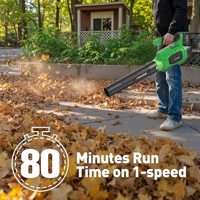 40V Leaf Blower Cordless, 620CFM Brushless Electric Leaf Blower Cordless with 2×5.0Ah Batteries and Charger, Battery Powered Leaf Blowers 4-Variable Speed & Turbo Mode Blowers for Lawn Care, Yard - NeatNest