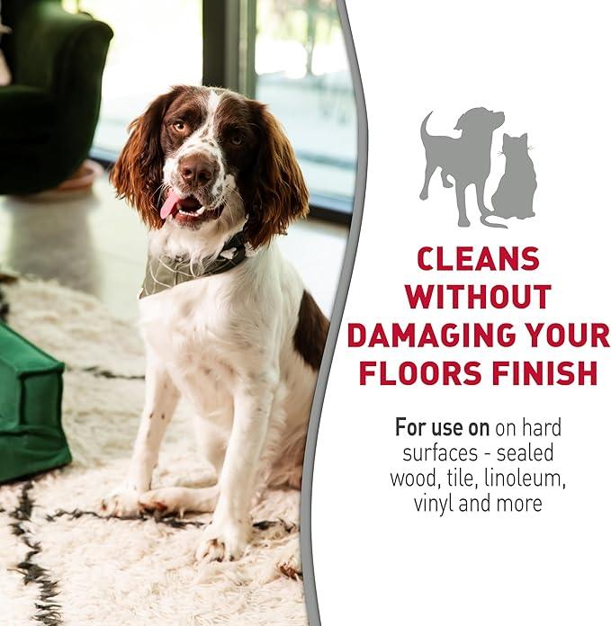 Nature's Miracle Hard Floor Cleaner, 24 Ounces, Dual-Action Stain and Odor Remover Works to Remove Tough Pet Stains and Odors On Sealed Wood and Hard Floor Surfaces - NeatNest
