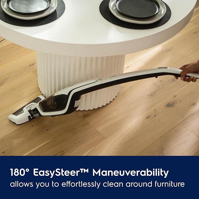 Electrolux Ergorapido Cordless 2-in-1 Vacuum Cleaner with High Suction Power and 180° EasySteer Mobility, 48-Minute Run Time, 2 Power Modes, Satin White - NeatNest