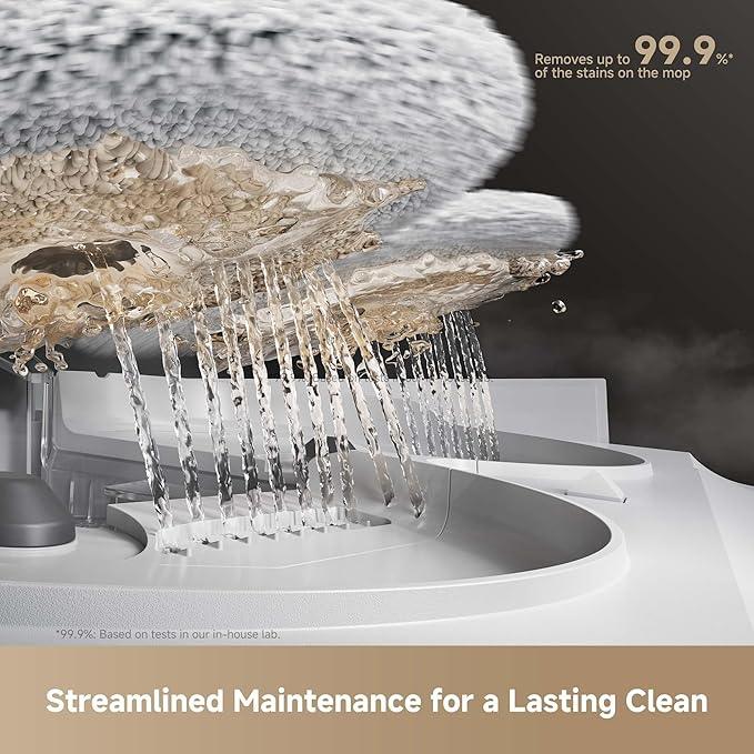 Mova V50 Ultra Complete Robot Vacuum and Mop Self-Cleaning, 24,000 Pa Suction, Liftable Navigation with Obstacle Overcoming and Warm Water Mopping with DuoSolution System Designed for Pets - NeatNest