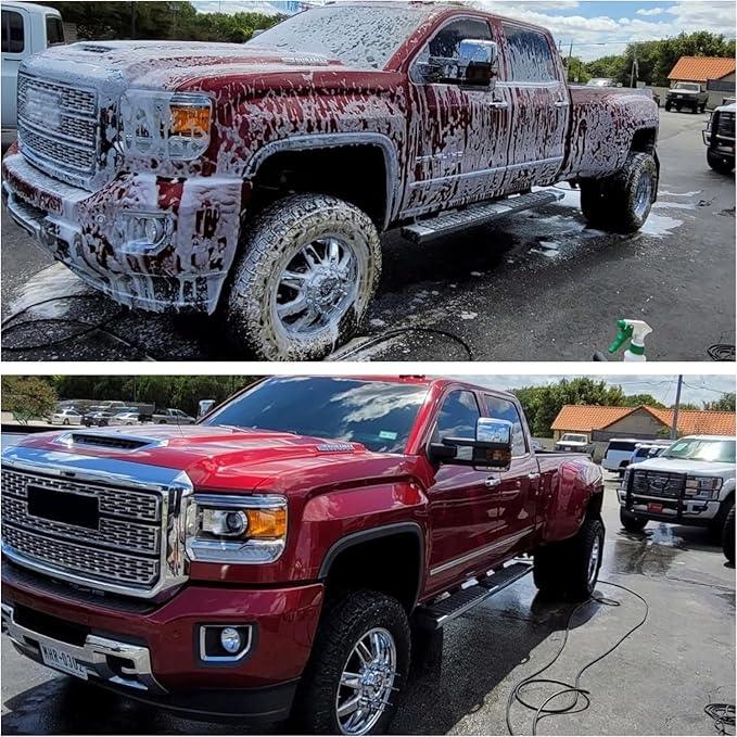 Wash Chems Pro 50 Touchless Car Wash Detergent Soap Concentrate No Brushing, Commercial Grade Professional Auto Foam Cleaner Also Great for Trucks & Tractors - NeatNest