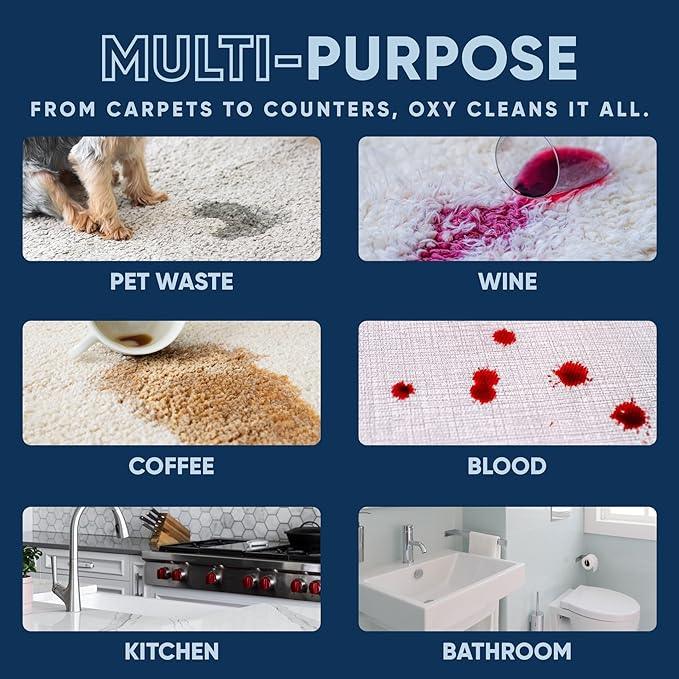 Oxy Pet Carpet Cleaner Spray | Pet Stain Remover for Pet Urine, Cat Pee, Dog Poop | Deep Spot Treating Action on Carpeting, Upholstery, Laundry, Pet Beds & More (128 Fl Oz) - NeatNest