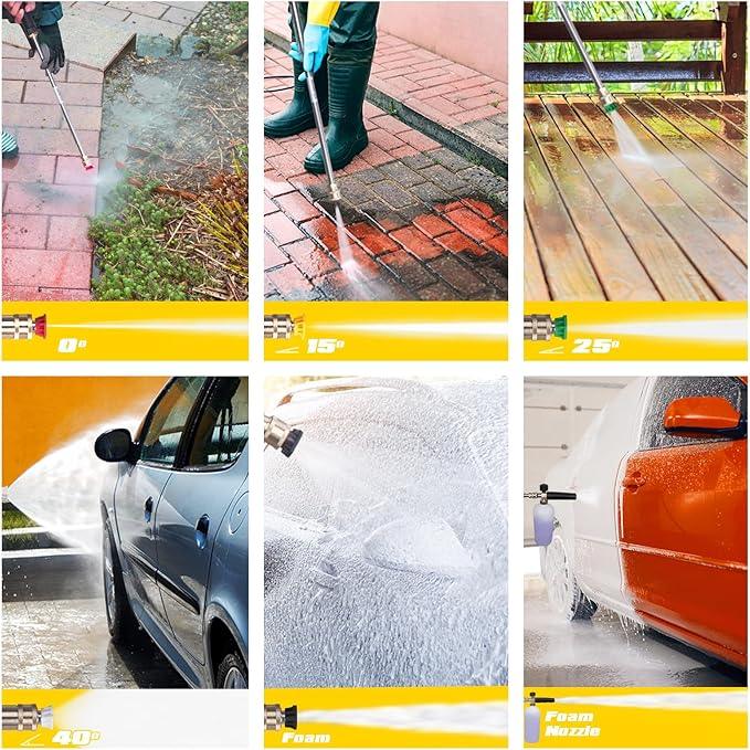 Aceup Energy 3400 PSI Gas Pressure Washer 2.6 GPM 212cc High Pressure Power Washer for Garden, Cars, Wall - NeatNest